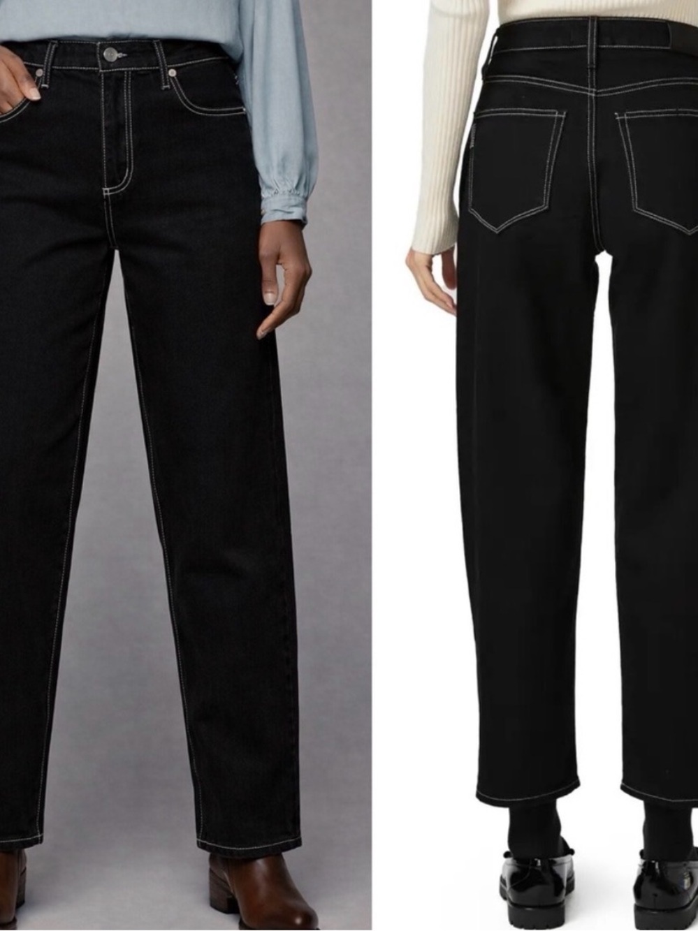 PAIGE Straight-Leg Alexis Twilight Black